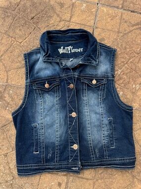WallFlower Dark Blue Denim Jacket
